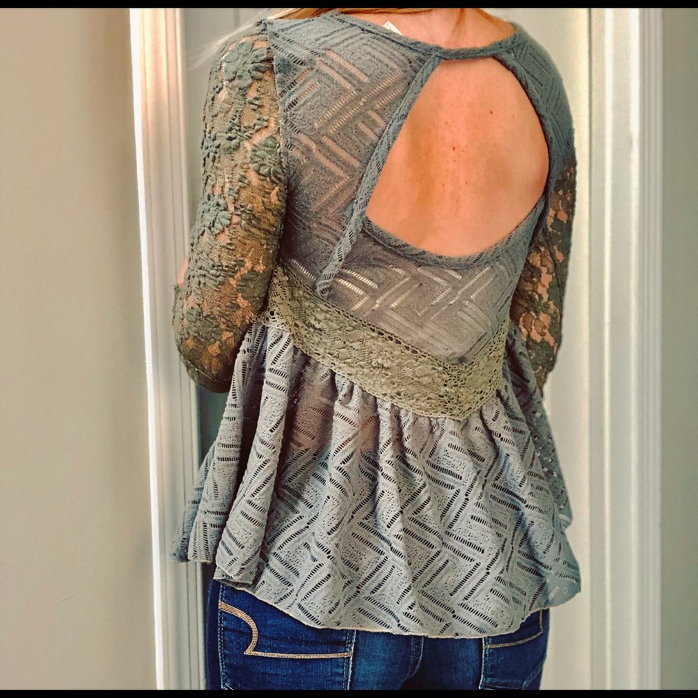 Free People Key Hole Sweater